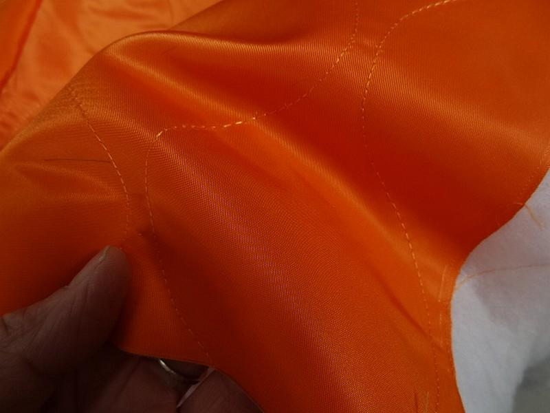 Doublure matelassee satinee orange 4