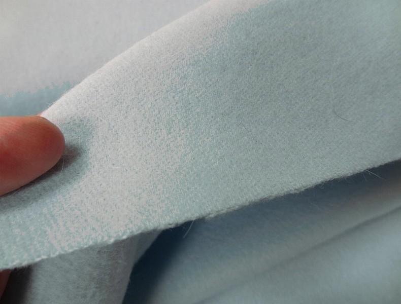 Drap de laine bleu dragee 3