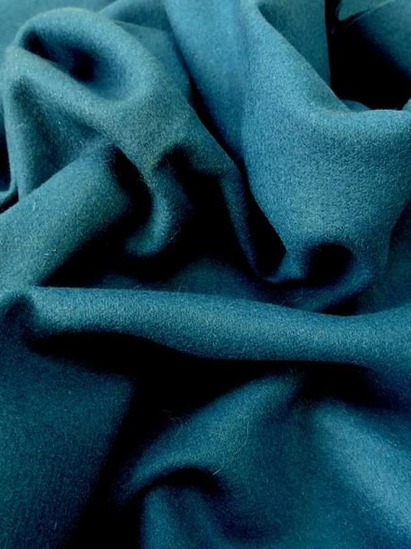 Drap de laine bleu turquoise fonce 6 