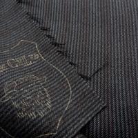Drap de laine fines rayures gris anthracite bordeaux 1 