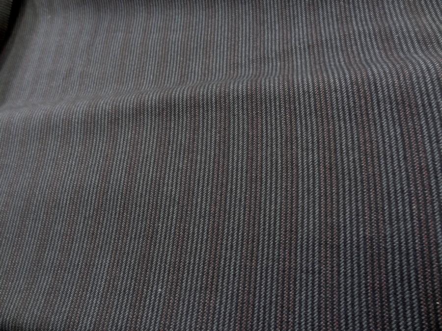 Drap de laine fines rayures gris anthracite bordeaux 2