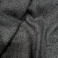 Drap de laine motif tisse noir et blanc 2 