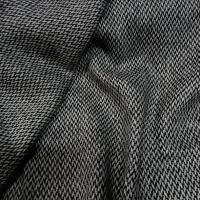 Drap de laine motif tisse noir et blanc 2 