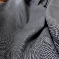 Drap de laine noir gris raye 5 