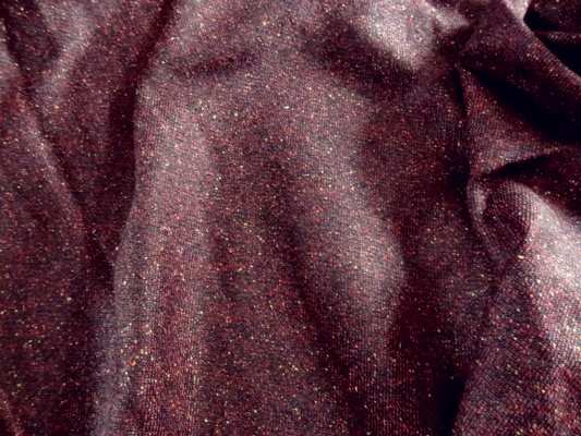 Drap de laine prune chiné 01