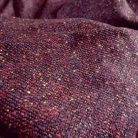 Drap de laine prune chiné 02