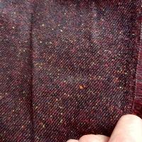 Drap de laine prune chiné 03