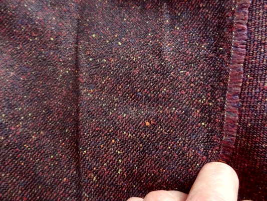 Drap de laine prune chiné 03