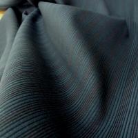 Drap de laine raye bleu petrole noir et bordeaux 5 