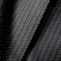 Drap de laine rayures noir anthracite 2 
