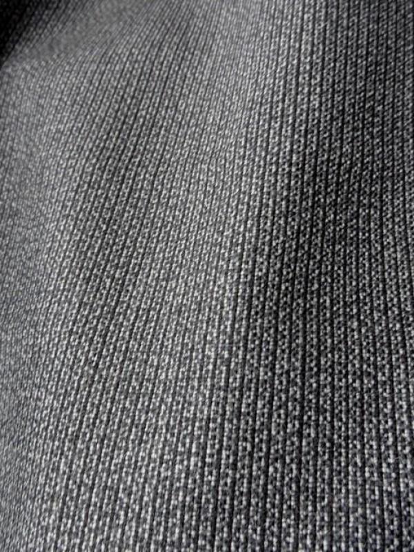 Drap de laine rayures tetris gris fonce 1 