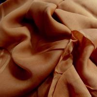 mousseline de soie chiffon teinte ambre