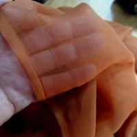 mousseline de soie chiffon teinte ambre