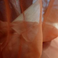 mousseline de soie chiffon teinte ambre