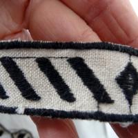 galon en lin naturel brodé ethnique 3