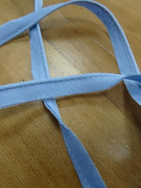passepoil bleu ciel tout textile 0.3 mm 2