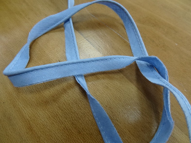 passepoil bleu ciel tout textile 0.3 mm 2