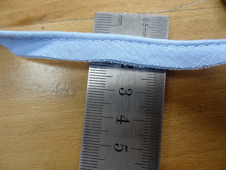 passepoil bleu ciel tout textile 0.3 mm 1