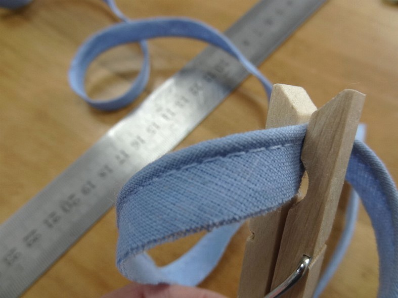 passepoil bleu ciel tout textile 0.3 mm