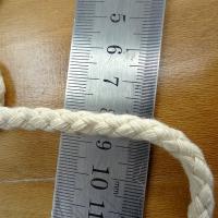 cordon tressé en coton écru 8 mm 1
