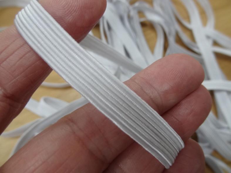 Elastique blanc 9 mm 2