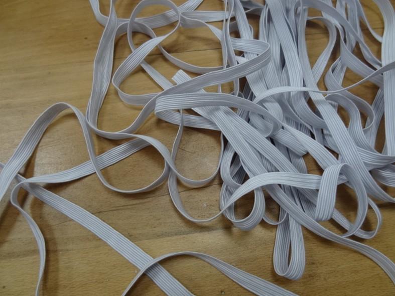 Elastique blanc 9 mm 3