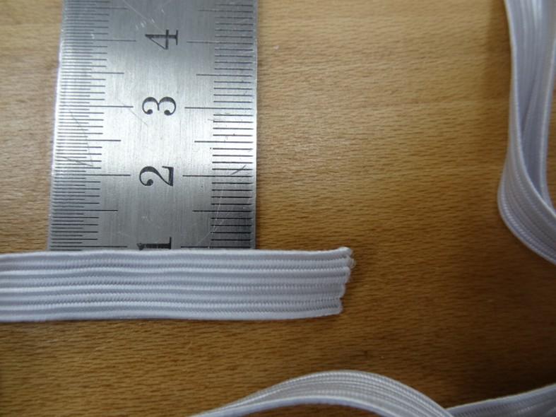 Elastique blanc 9 mm 4