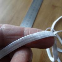Elastique blanc plat 5 mm de largeur 4 