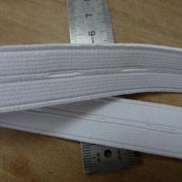 Elastique boutonniere blanc 20 mm 1