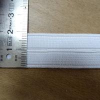 Elastique boutonniere blanc 20 mm 2