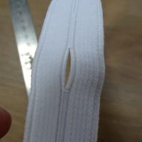 Elastique boutonniere blanc 20 mm 3 