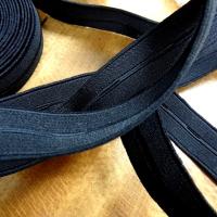 Elastique boutonniere noire 20 mm 1