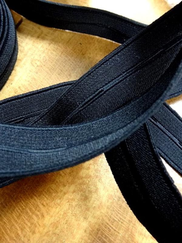 Elastique boutonniere noire 20 mm 1 