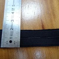Elastique boutonniere noire 20 mm 3 