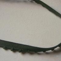 Elastique finition picot vert epinard 2