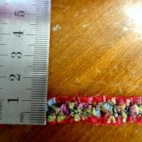 Elastique organza fuchsia tachete 2 