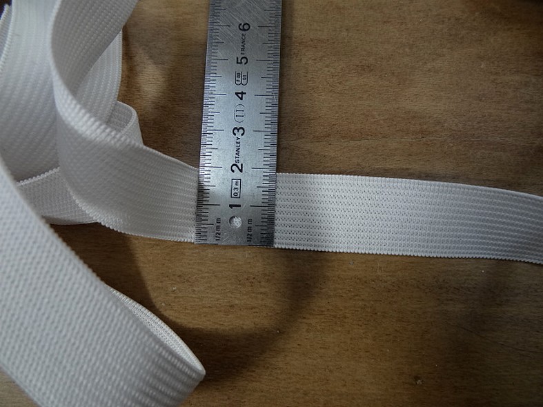 Elastique plat blanc 20 mm 2