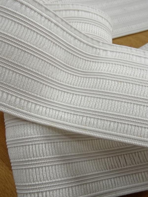 Elastique plat fronceur blanc casse 48 mm 1 