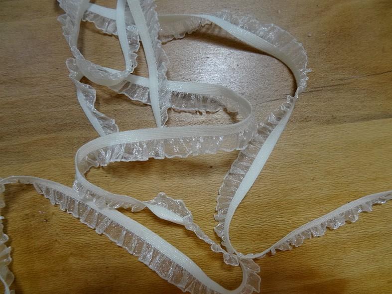 Elastique tutu avec organza creme 1