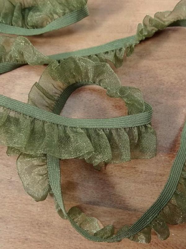 Elastique tutu avec organza kaki 1 