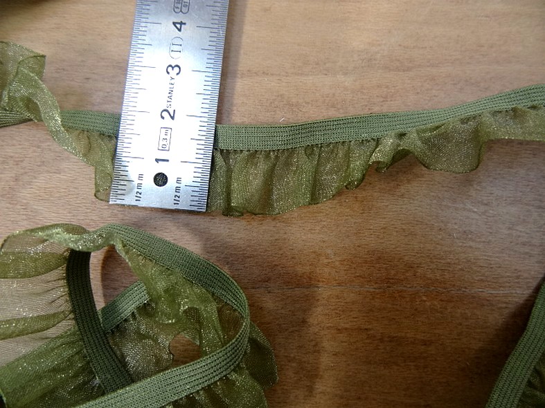Elastique tutu avec organza kaki 2