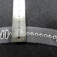 Entredeux en resille blanche extensible passe ruban 2 