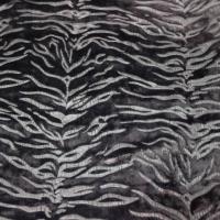 fausse fourrure noire ton sur façonné zèbre