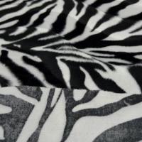 Fausse fourrure poil ras imprime zebre 2