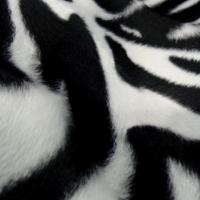 Fausse fourrure poil ras imprime zebre 3
