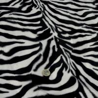 Fausse fourrure poil ras imprime zebre 4