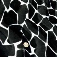 Fausse fourrure poil ras noir blanc girafe 3