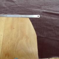 Fausse fourrure rase frappee croco marron glace 1