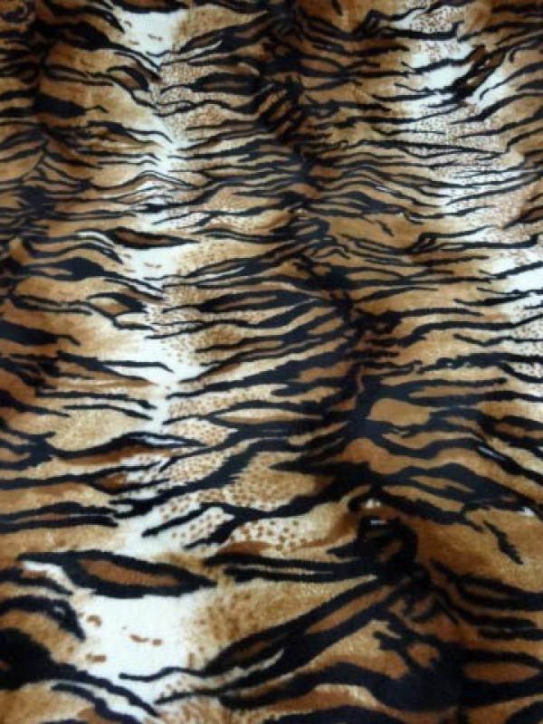 Fausse fourrure rase tigre art deco 2 