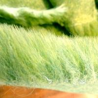 Fausse fourrure vert jaune 02